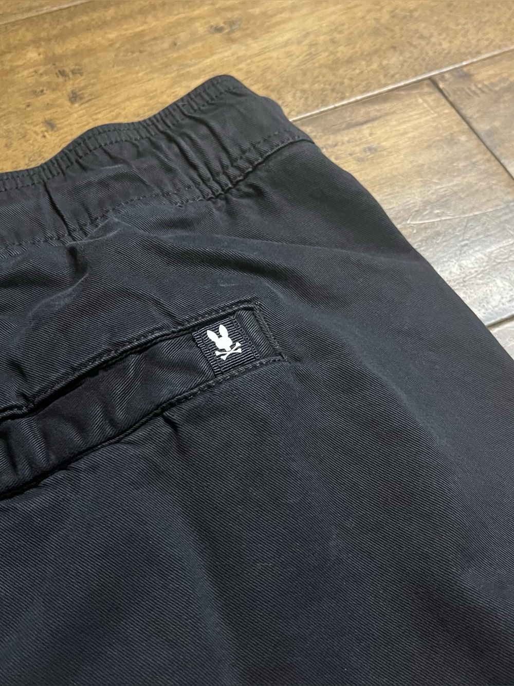 Black Psycho Bunny Men’s Shorts with embroidered logo #bunny #Black #Mens